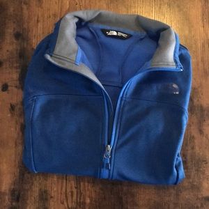 Blue North Face sweater